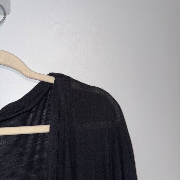 Worthington Woman Black Open Cardigan 4X Lightweight - Picture 4 of 5